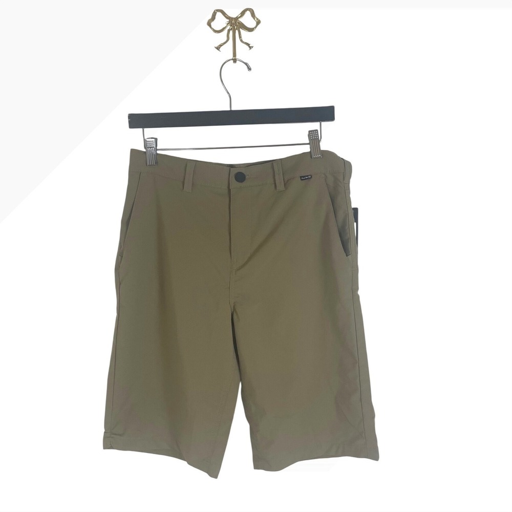 Hurley Boys Khaki Tan Regular Fit Chino Shorts Size 20 NWT